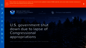 What Noaa.gov website looked like in 2019 (5 years ago)