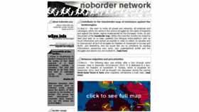 What Noborder.org website looked like in 2019 (5 years ago)