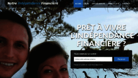 What Notre-independance-financiere.fr website looked like in 2019 (5 years ago)