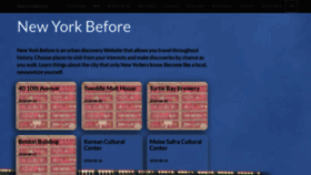What Newyorkbefore.com website looked like in 2019 (7 years ago)