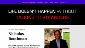 What Nicholasboothman.com website looked like in 2019 (5 years ago)