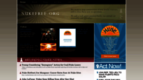What Nukefree.org website looked like in 2019 (5 years ago)