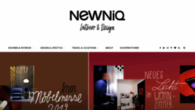 What Newniq.com website looked like in 2019 (5 years ago)