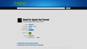What Need-for-speed-hot-pursuit.jaleco.com website looked like in 2019 (5 years ago)