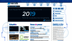What Nerim.net website looked like in 2019 (5 years ago)