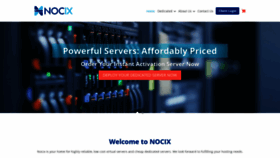 What Nocix.net website looked like in 2019 (5 years ago)