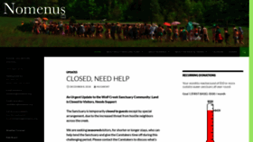 What Nomenus.org website looked like in 2019 (5 years ago)