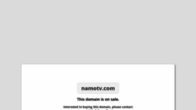 What Namotv.com website looked like in 2019 (5 years ago)