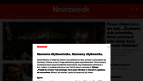 What Newsweek.pl website looked like in 2019 (5 years ago)