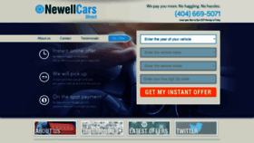 What Newellcarsdirect.com website looked like in 2019 (5 years ago)