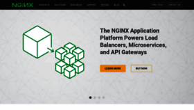 What Nginx.com website looked like in 2019 (5 years ago)