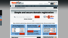What Namebright.com website looked like in 2019 (5 years ago)