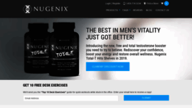 What Nugenix.com website looked like in 2019 (5 years ago)