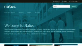 What Natus.com website looked like in 2019 (5 years ago)