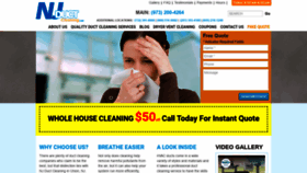 What Njductcleaning.com website looked like in 2019 (5 years ago)