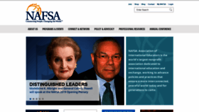 What Nafsa.org website looked like in 2019 (5 years ago)
