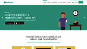 What Nutrium.io website looked like in 2019 (5 years ago)