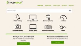 What Najdinavod.cz website looked like in 2019 (5 years ago)
