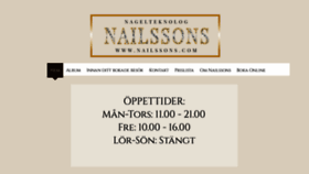 What Nailssons.com website looked like in 2019 (5 years ago)