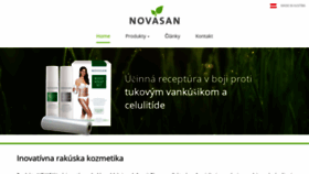 What Novasan.sk website looked like in 2019 (5 years ago)