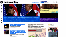 What Newsmonkey.be website looked like in 2019 (5 years ago)