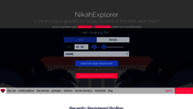 What Nikahexplorer.com website looked like in 2019 (5 years ago)