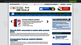 What Notiziedellascuola.it website looked like in 2019 (5 years ago)