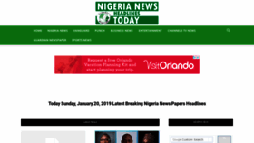 What Newsheadlines.com.ng website looked like in 2019 (5 years ago)