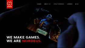 What Nordeus.com website looked like in 2019 (5 years ago)