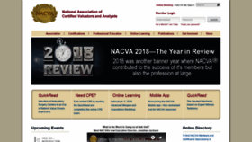 What Nacva.com website looked like in 2019 (5 years ago)