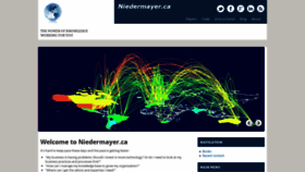What Niedermayer.ca website looked like in 2019 (5 years ago)