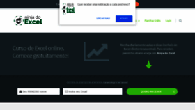 What Ninjadoexcel.com.br website looked like in 2019 (6 years ago)