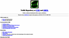What Netlib.org website looked like in 2019 (5 years ago)
