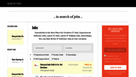 What Nareshjobs.com website looked like in 2019 (5 years ago)