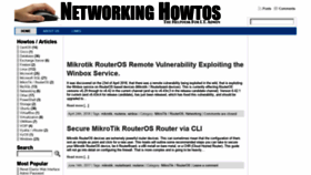 What Networkinghowtos.com website looked like in 2019 (5 years ago)