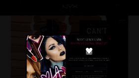 What Nyxcosmetics.be website looked like in 2019 (5 years ago)