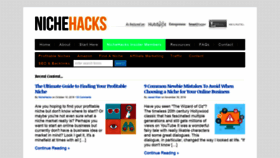 What Nichehacks.com website looked like in 2019 (5 years ago)