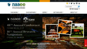 What Naaee.org website looked like in 2019 (5 years ago)