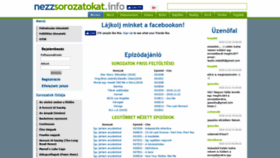 What Nezzsorozatokat.info website looked like in 2019 (5 years ago)