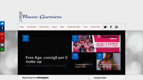 What Noemiguerriero.com website looked like in 2019 (5 years ago)