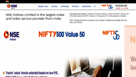 What Niftyindices.com website looked like in 2019 (5 years ago)