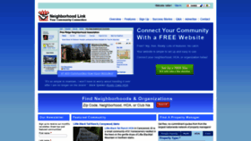 What Neighborhoodlink.com website looked like in 2019 (5 years ago)