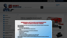 What Nowyelektronik.pl website looked like in 2019 (5 years ago)