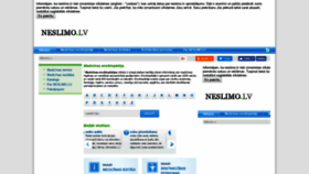 What Neslimo.lv website looked like in 2019 (5 years ago)
