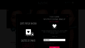 What Nyxcosmetics.es website looked like in 2019 (5 years ago)