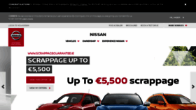 What Nissan.ie website looked like in 2019 (5 years ago)