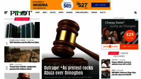 What Nigerianpilot.com website looked like in 2019 (6 years ago)