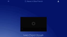 What Newsinslowfrench.com website looked like in 2019 (5 years ago)