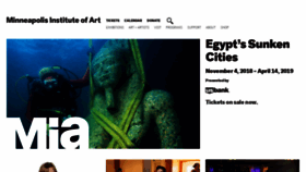 What New.artsmia.org website looked like in 2019 (5 years ago)