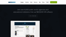 What Neogov.com website looked like in 2019 (5 years ago)